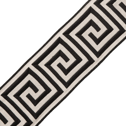 2.75" Aristotle Greek Key Trim by Samuel & Sons in Classic White/Black