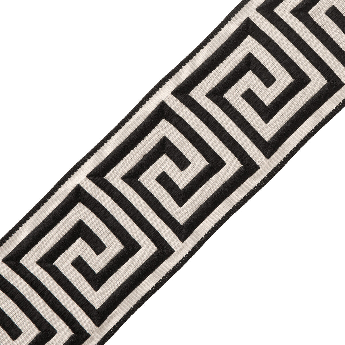 2.75" Aristotle Greek Key Trim by Samuel & Sons in Classic White/Black