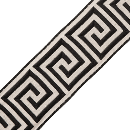2.75" Aristotle Greek Key Trim by Samuel & Sons in Classic White/Black