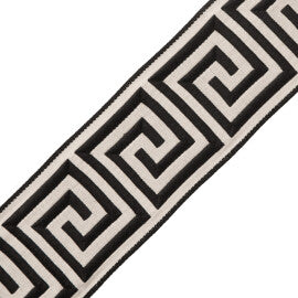 2.75" Aristotle Greek Key Trim by Samuel & Sons in Classic White/Black
