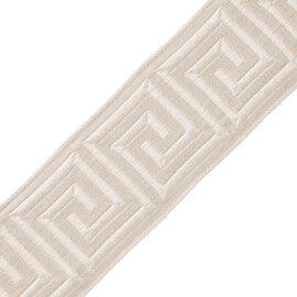2.75" Aristotle Greek Key Trim by Samuel & Sons in Oyster
