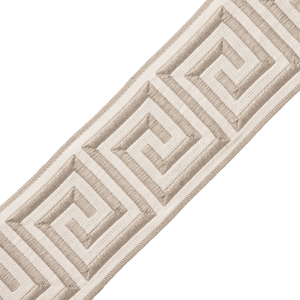 2.75" Aristotle Greek Key Trim by Samuel & Sons in Mourning Dove