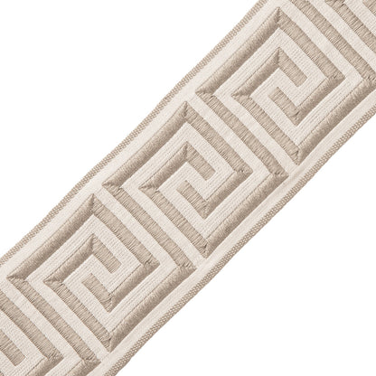 2.75" Aristotle Greek Key Trim by Samuel & Sons in Mourning Dove