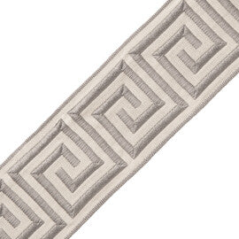 2.75" Aristotle Greek Key Trim by Samuel & Sons in Sterling