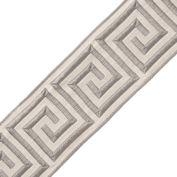 2.75" Aristotle Greek Key Trim by Samuel & Sons in Sterling