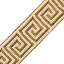 2.75" Aristotle Greek Key Trim by Samuel & Sons in Antique Gold