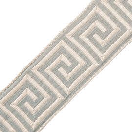 2.75" Aristotle Greek Key Trim by Samuel & Sons in Sea Crest