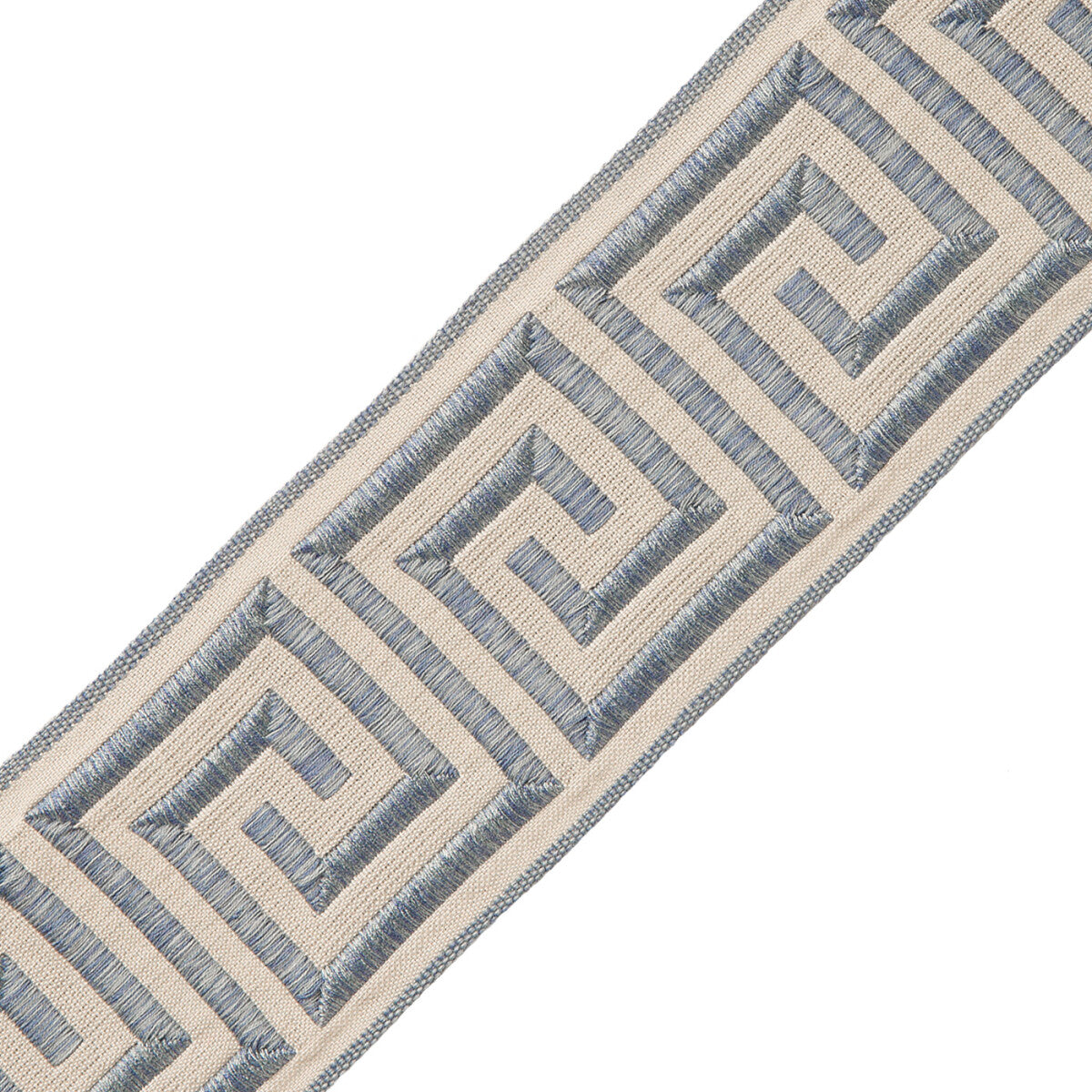 2.75" Aristotle Greek Key Trim by Samuel & Sons in Porcelain Blue