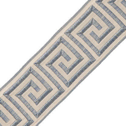 2.75" Aristotle Greek Key Trim by Samuel & Sons in Porcelain Blue