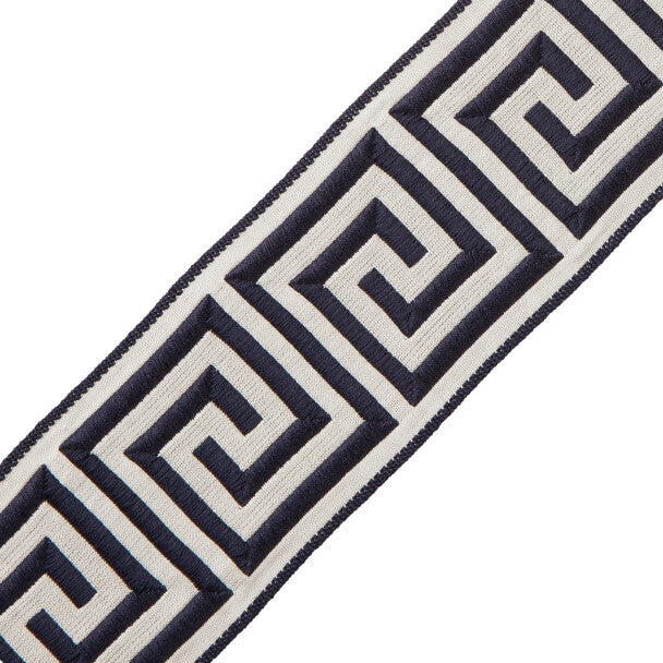 2.75" Aristotle Greek Key Trim by Samuel & Sons in Midnight Blue
