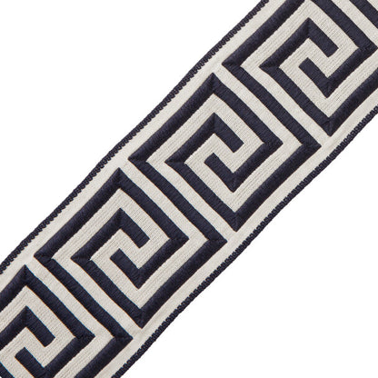 2.75" Aristotle Greek Key Trim by Samuel & Sons in Midnight Blue