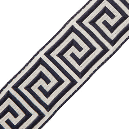 2.75" Aristotle Greek Key Trim by Samuel & Sons in Midnight Blue