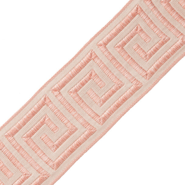 2.75" Aristotle Greek Key Trim by Samuel & Sons in Petal
