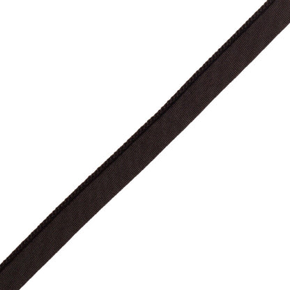 1/8" Cambridge Cord With Tape Trim by Samuel & Sons in Black
