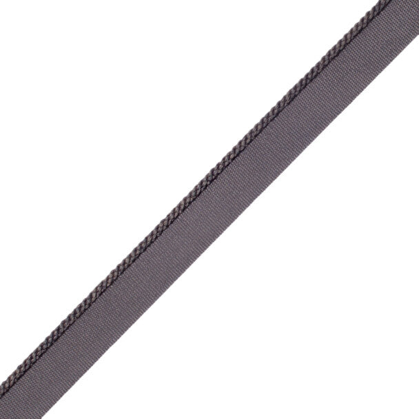 1/8" Cambridge Cord With Tape Trim by Samuel & Sons in Slate