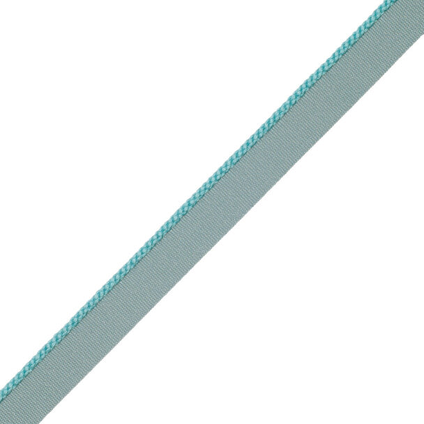 1/8" Cambridge Cord With Tape Trim by Samuel & Sons in Robins Egg
