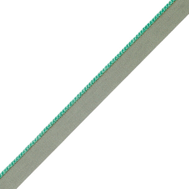1/8" Cambridge Cord With Tape Trim by Samuel & Sons in Lagoon