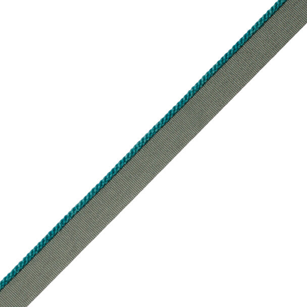 1/8" Cambridge Cord With Tape Trim by Samuel & Sons in Malachite
