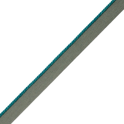 1/8" Cambridge Cord With Tape Trim by Samuel & Sons in Malachite