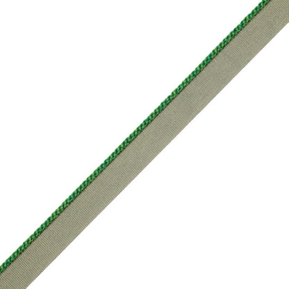 1/8" Cambridge Cord With Tape Trim by Samuel & Sons in Emerald