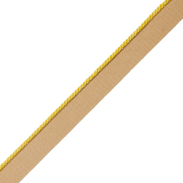 1/8" Cambridge Cord With Tape Trim by Samuel & Sons in Citron