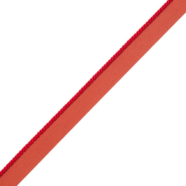 1/8" Cambridge Cord With Tape Trim by Samuel & Sons in Poppy