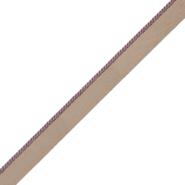 1/8" Cambridge Cord With Tape Trim by Samuel & Sons in Heather