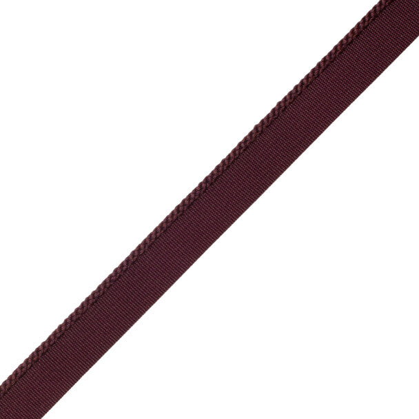 1/8" Cambridge Cord With Tape Trim by Samuel & Sons in Eggplant