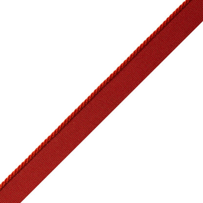 1/8" Cambridge Cord With Tape Trim by Samuel & Sons in Crimson Red