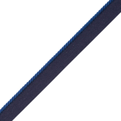 1/8" Cambridge Cord With Tape Trim by Samuel & Sons in Royal Blue