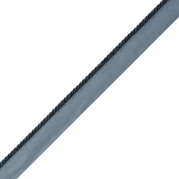1/8" Cambridge Cord With Tape Trim by Samuel & Sons in Ink