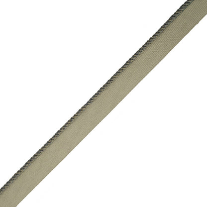 1/8" Cambridge Cord With Tape Trim by Samuel & Sons in Charcoal