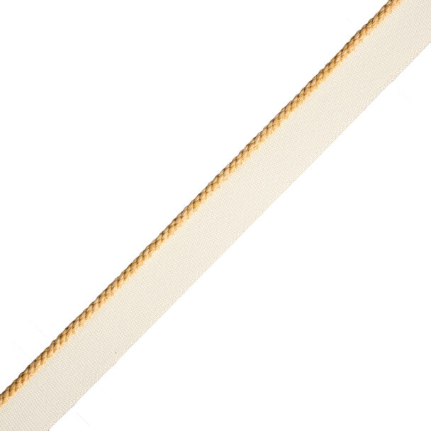 1/8" Cambridge Cord With Tape Trim by Samuel & Sons in Honey