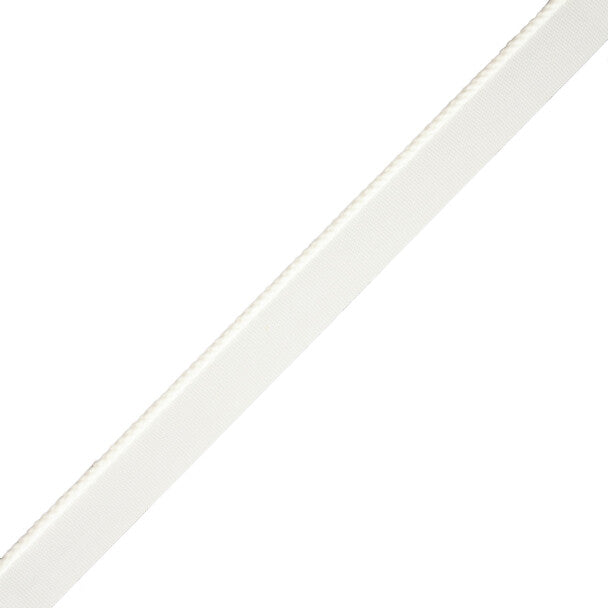 1/8" Cambridge Cord With Tape Trim by Samuel & Sons in Chalk White