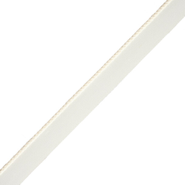 1/8" Cambridge Cord With Tape Trim by Samuel & Sons in Off White