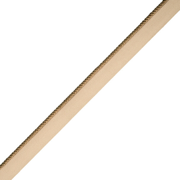 1/8" Cambridge Cord With Tape Trim by Samuel & Sons in Cafe Au Lait