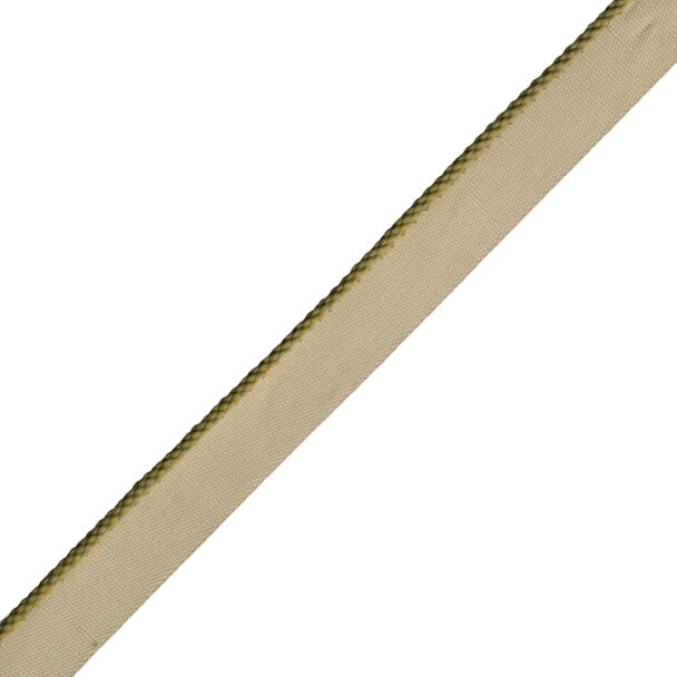 1/8" Cambridge Cord With Tape Trim by Samuel & Sons in Khaki