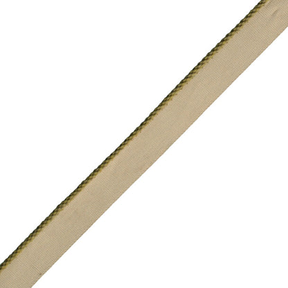 1/8" Cambridge Cord With Tape Trim by Samuel & Sons in Khaki