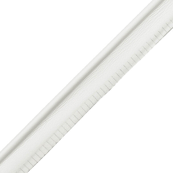 5/32" Leather Piping Trim by Samuel & Sons in Snow