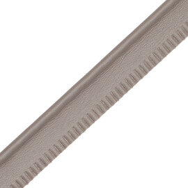 5/32" Leather Piping Trim by Samuel & Sons in Granite