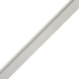 5/32" Leather Piping Trim by Samuel & Sons in Steel