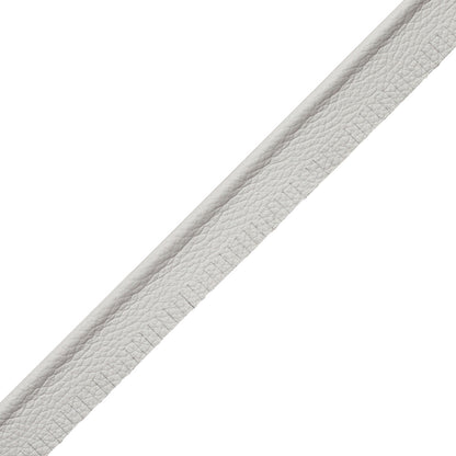 5/32" Leather Piping Trim by Samuel & Sons in Steel