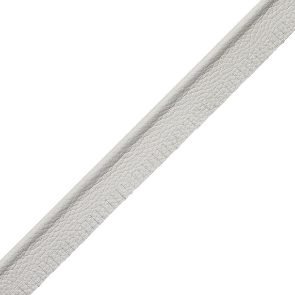 5/32" Leather Piping Trim by Samuel & Sons in Steel