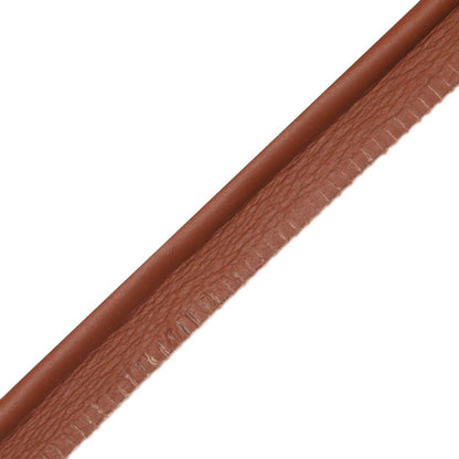 7/32" Leather Piping Trim by Samuel & Sons in Red Brown