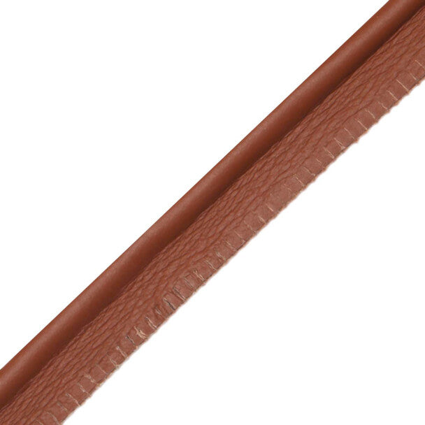 7/32" Leather Piping Trim by Samuel & Sons in Red Brown