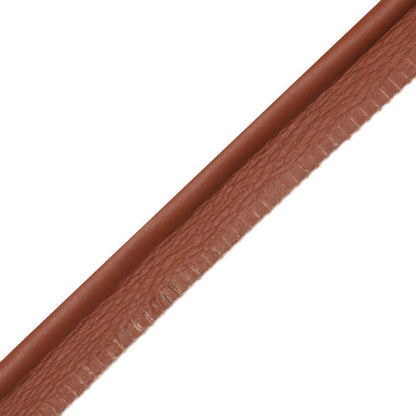 7/32" Leather Piping Trim by Samuel & Sons in Red Brown