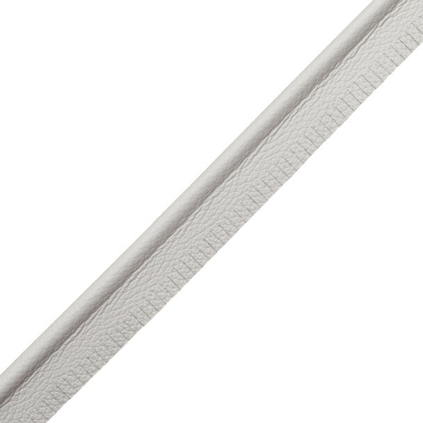 7/32" Leather Piping Trim by Samuel & Sons in Steel