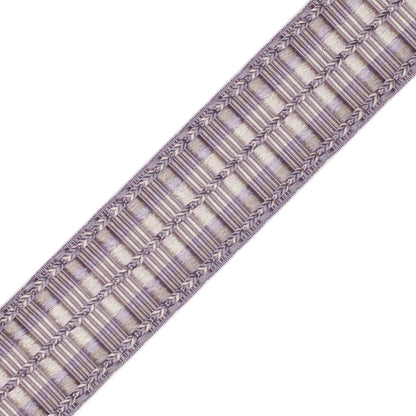 1 5/8" Orsay Silk Ribbed Border Trim by Samuel & Sons in Lavender Melange