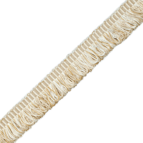 Orsay Silk Bouclé Loop Fringe Trim by Samuel & Sons in Ivory Melange