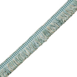Orsay Silk Bouclé Loop Fringe Trim by Samuel & Sons in Aqua Melange